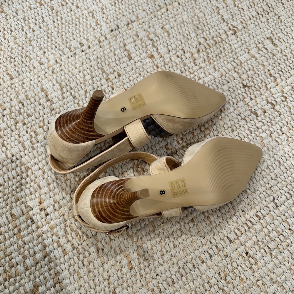Sole Society Beige Strappy Heels - Picture 5 of 5